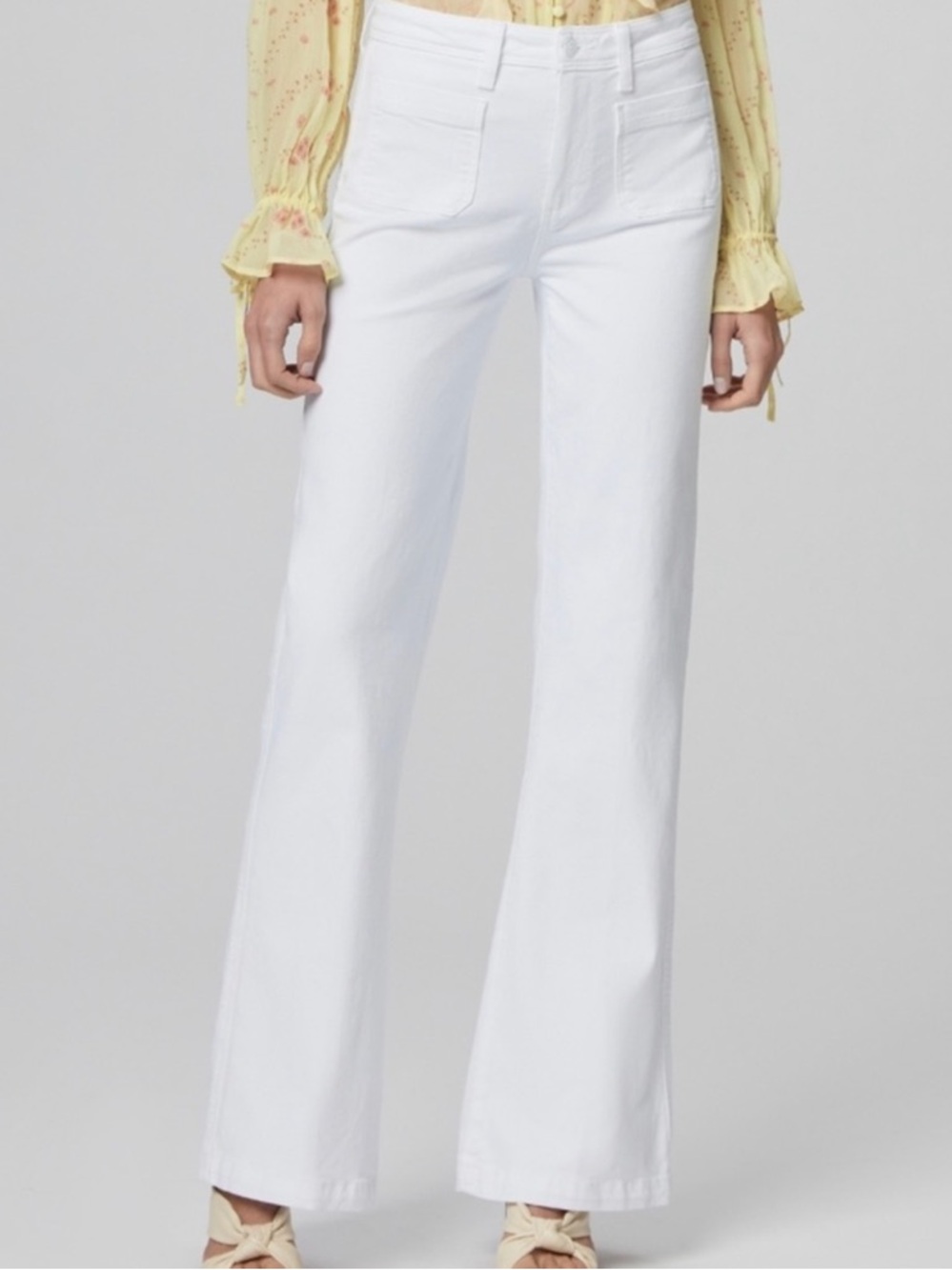 PAIGE LEENAH Crisp White Jeans in Size 246 bootcut high rise